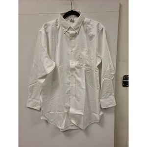 VF Imagewear White Dress Shirt Mens 16.5 33 Long Sleeve Button Down Work Uniform